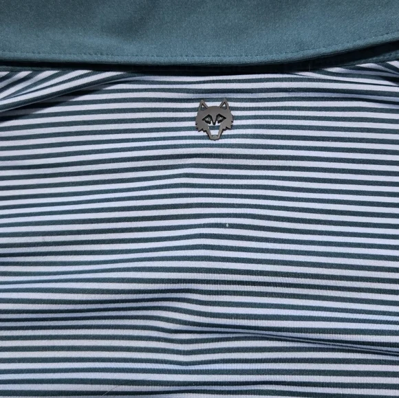 Greyson Men's Green Striped Polo Shirt Men's Size XL - Picture 6 of 8